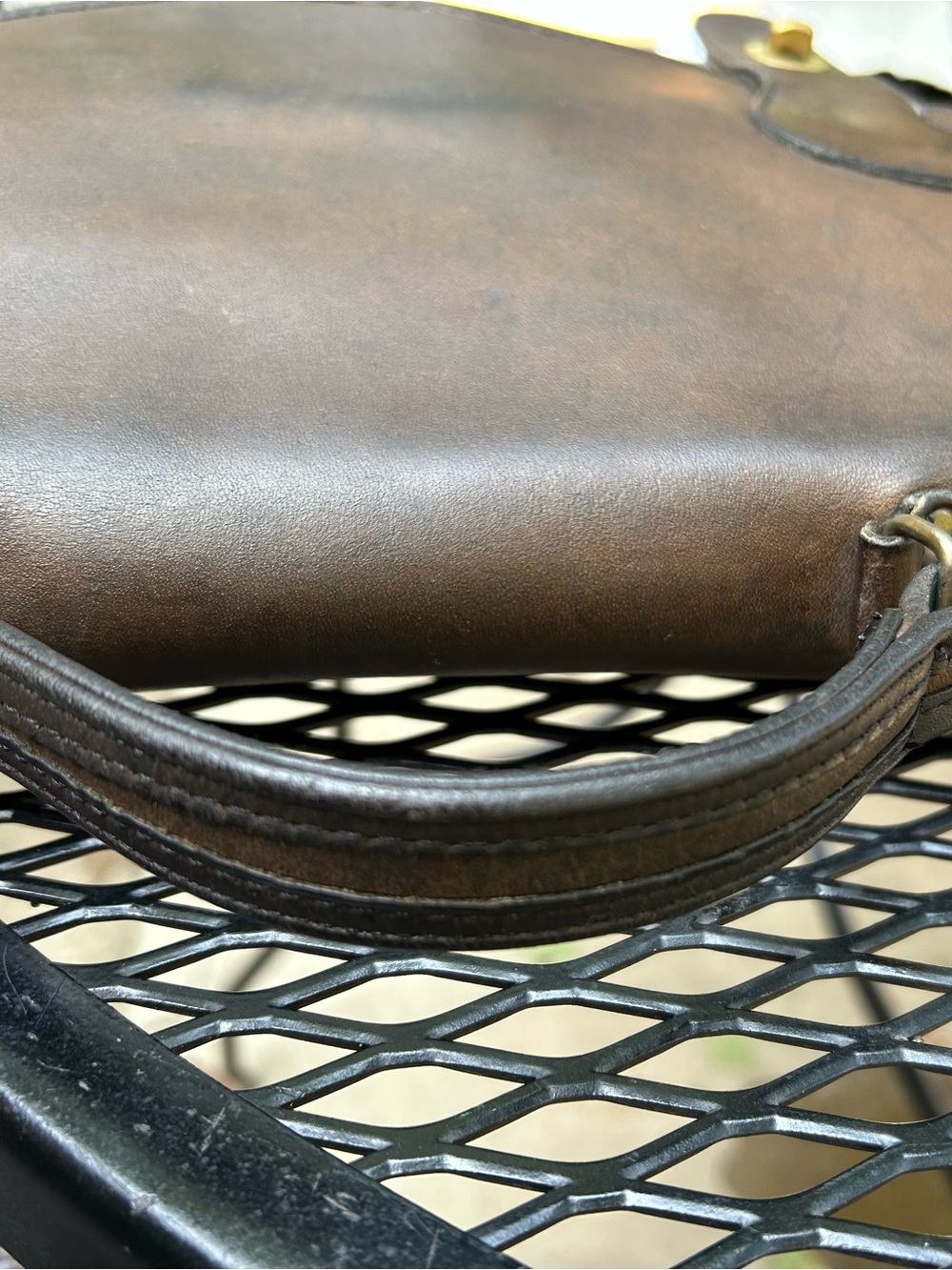 Coach Vintage Brown NYC Leather Briefcase with Brass Hardware - Picture 15 of 15